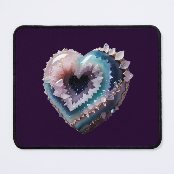 Item preview, Geode heart decorated with crystals designed and sold by Mianku | Für das Leben.