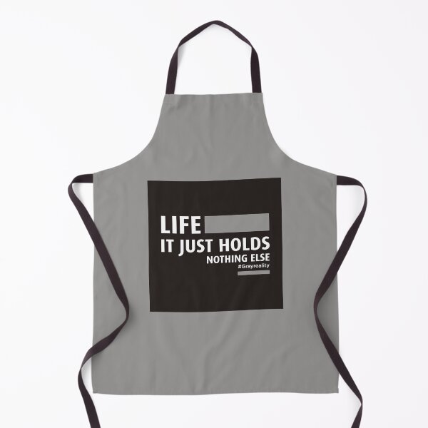 Item preview, Life. It Just Holds. Nothing Else Black on Gray designed and sold by Wiggly Lines.