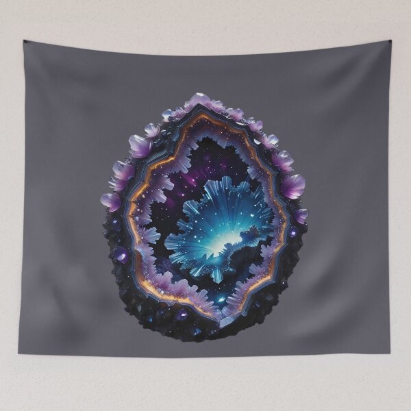 Item preview, Geode Crystal Cave with Cosmic Interior designed and sold by Mianku | Für das Leben.