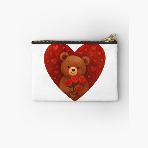 Item preview, Teddy Bear Heart – Romantic “For You” Illustration | Cute Love Gift Design designed and sold by elgreko.