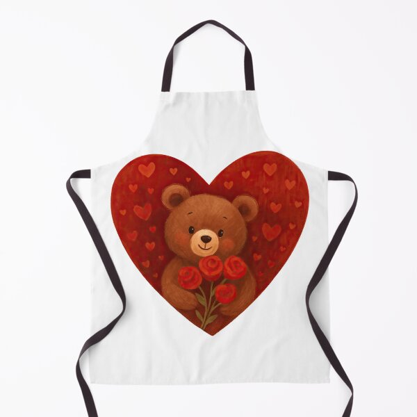 Item preview, Teddy Bear Heart – Romantic “For You” Illustration | Cute Love Gift Design designed and sold by elgreko.