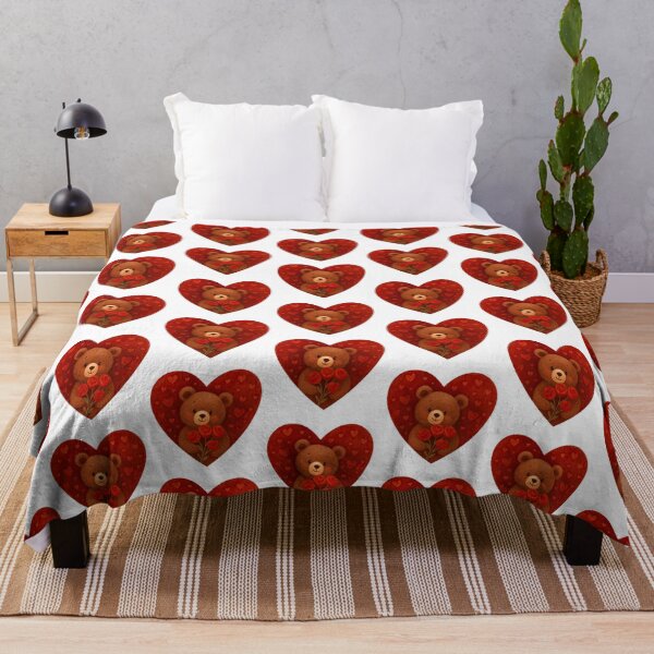 Item preview, Teddy Bear Heart – Romantic “For You” Illustration | Cute Love Gift Design designed and sold by elgreko.