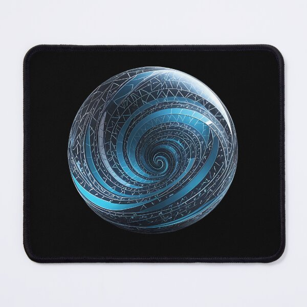Item preview, Geometric spiral in a blue sphere designed and sold by Mianku | Für das Leben.