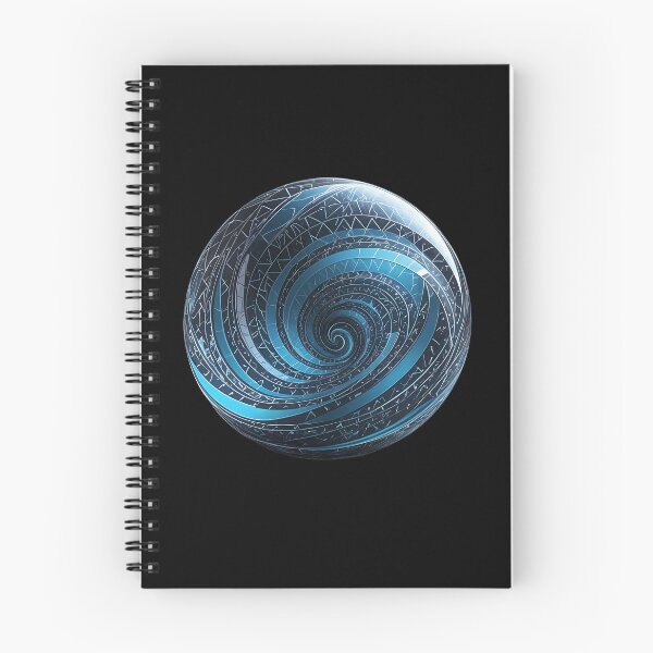 Item preview, Geometric spiral in a blue sphere designed and sold by Mianku | Für das Leben.