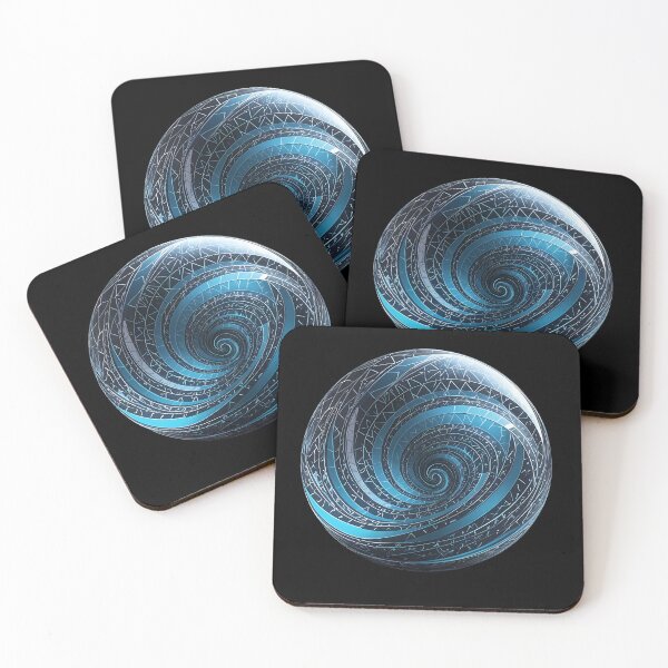 Item preview, Geometric spiral in a blue sphere designed and sold by Mianku | Für das Leben.