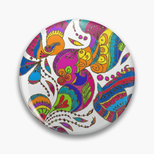 Item preview, Odisha Folk Floral Zentangle Art designed and sold by InkWhimsy Artworks.