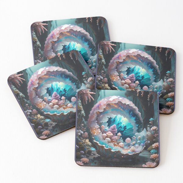 Item preview, Enchanted crystal cave with flora and fauna designed and sold by Mianku | Für das Leben.