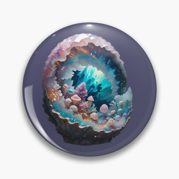 Item preview, Enchanted crystal cave with flora and fauna designed and sold by Mianku | Für das Leben.