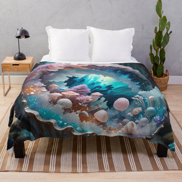 Item preview, Enchanted crystal cave with flora and fauna designed and sold by Mianku | Für das Leben.