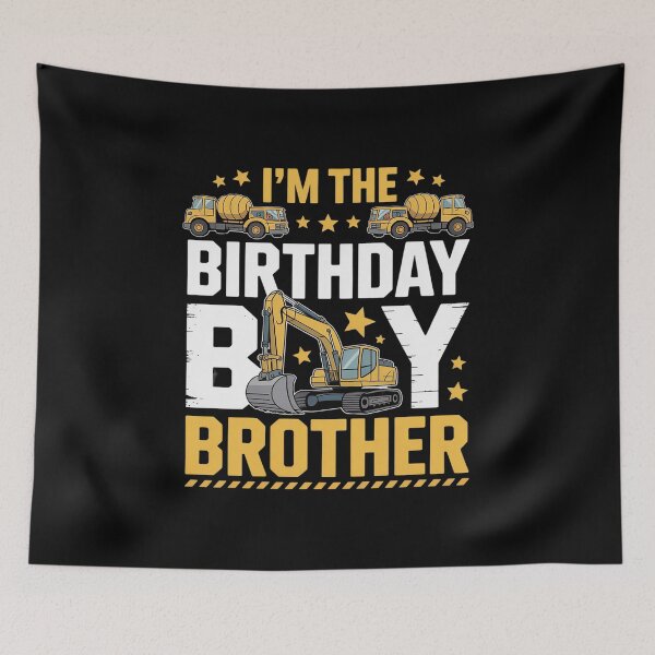 Item preview, I'm The Birthday Boy  Brother Construction Theme Bday designed and sold by repconomArt.