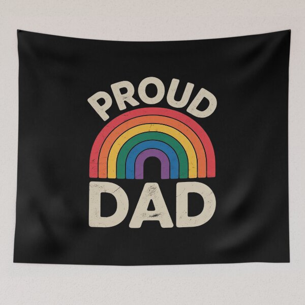 Item preview, LGBTQ Proud Dad Gay Pride LGBT Ally Rainbow Father's Day designed and sold by repconomArt.