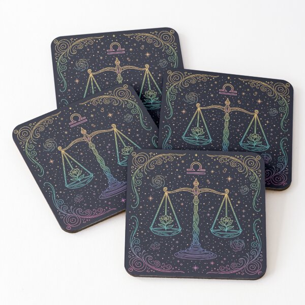 Item preview, Libra Zodiac Sign Art – Libra Scales Illustration designed and sold by Live_With_Suzy.