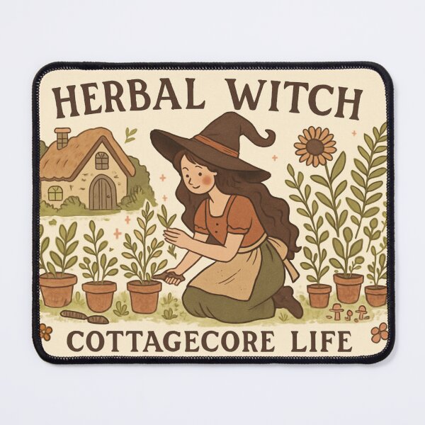 Item preview, Herbal Witch, Cottagecore Life - Whimsical Garden Magic designed and sold by goodcrystals.