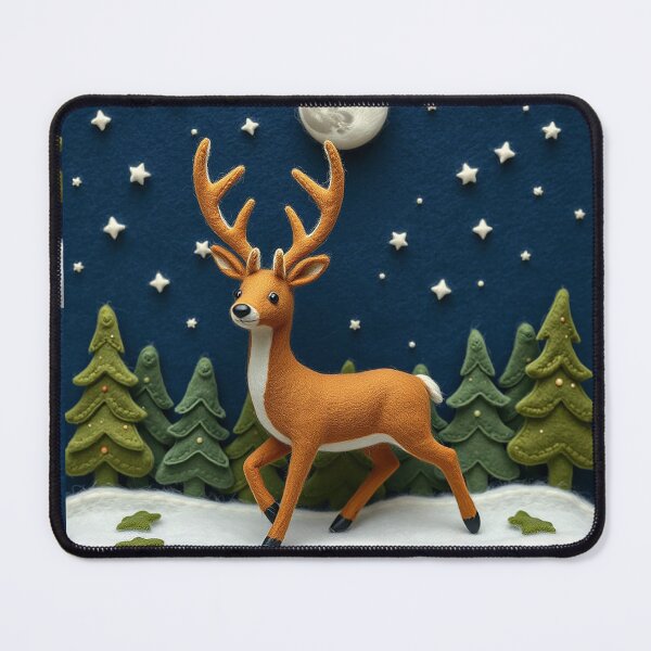 Item preview, Felted Friends Beautiful Buck Takes A Moonlight Stroll designed and sold by CuddleFish Creations.