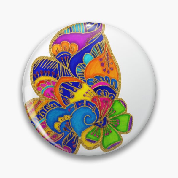Item preview, Odisha Inspired Folk Floral Art designed and sold by InkWhimsy Artworks.