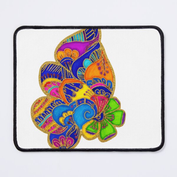 Item preview, Odisha Inspired Folk Floral Art designed and sold by InkWhimsy Artworks.