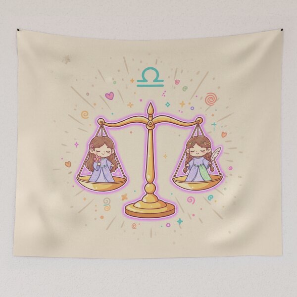 Item preview, Libra Zodiac Sign Art – Libra Scales Illustration designed and sold by Live_With_Suzy.