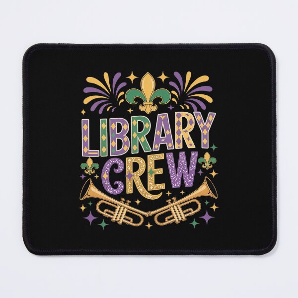 Item preview, Library Crew Mardi Gras Librarian Matching Party Girls designed and sold by repconomArt.
