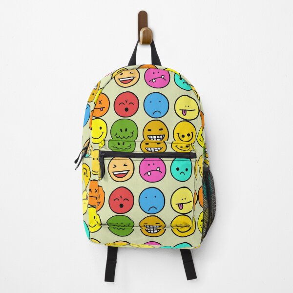 Item preview, Cute Colorful Emoji Faces – Fun Expression Sticker Style Art designed and sold by Rangmanch.