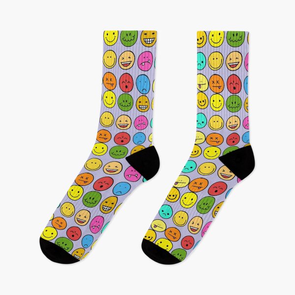 Item preview, Cute Colorful Emoji Faces – Fun Expression Sticker Style Art designed and sold by Rangmanch.