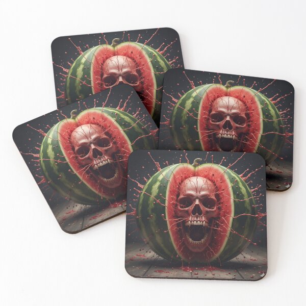 Item preview, Watermelon skull designed and sold by As-We-Decay.