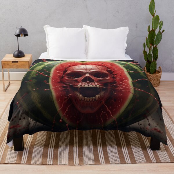 Item preview, Watermelon skull designed and sold by As-We-Decay.