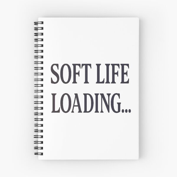 Item preview, Soft Life Loading Aesthetic Quote, Pastel Gradient Minimalist Typography Design designed and sold by JayInspires.