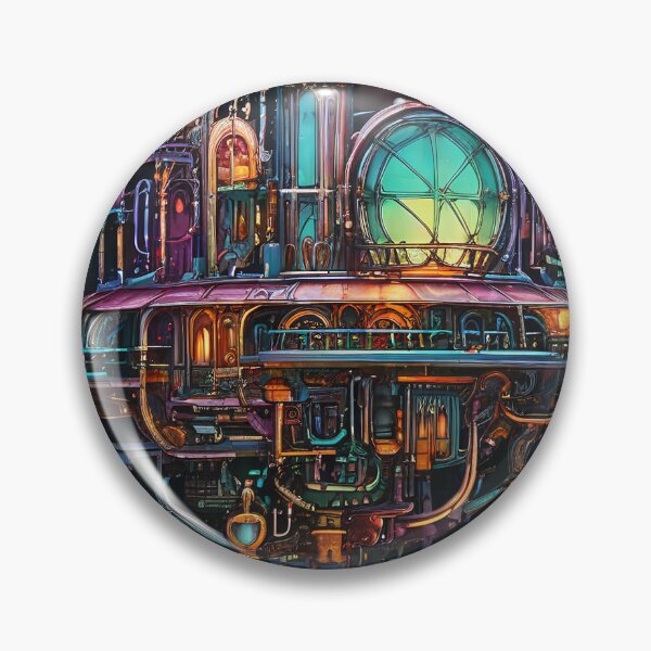 Item preview, Floating steampunk city with futuristic elements designed and sold by Mianku | Für das Leben.
