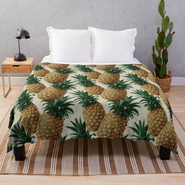 Item preview, Vintage Gold Pineapple Pattern designed and sold by SQSHD-Pineapple.
