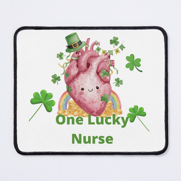 Item preview, One Lucky Nurse. Cute St. Patrick's Day Heart Design designed and sold by Anastasiia Yurevych.