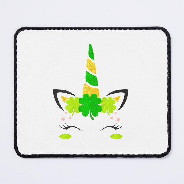 Item preview,  St Patricks Day Unicorn Face Shamrock Pattys  designed and sold by Rrettgison.