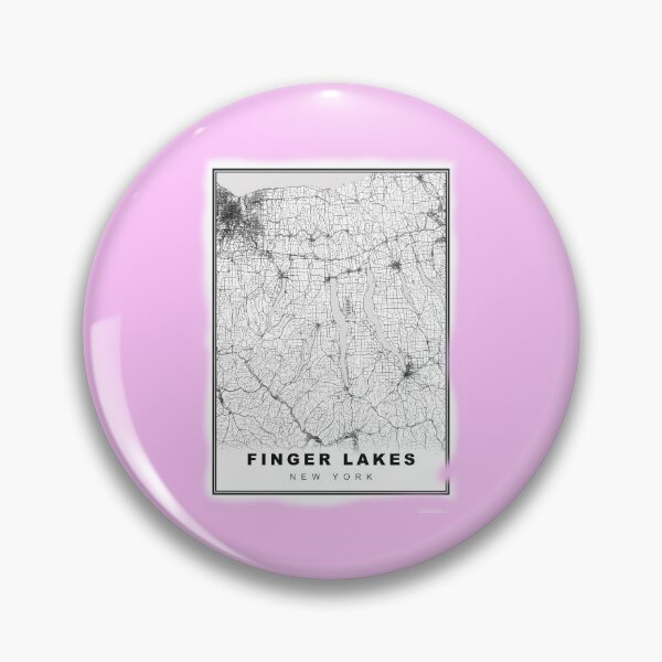 Item preview, Minimalist Finger Lakes Map designed and sold by Tamas Das.