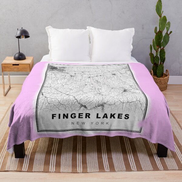 Item preview, Minimalist Finger Lakes Map designed and sold by Tamas Das.