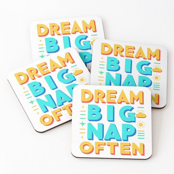 Item preview, Dream Big Nap Often Typography designed and sold by Fun-and-joy.
