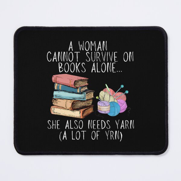 Item preview, Books And Yarn Lover Funny Knitting Crochet designed and sold by JaimeTrudie.