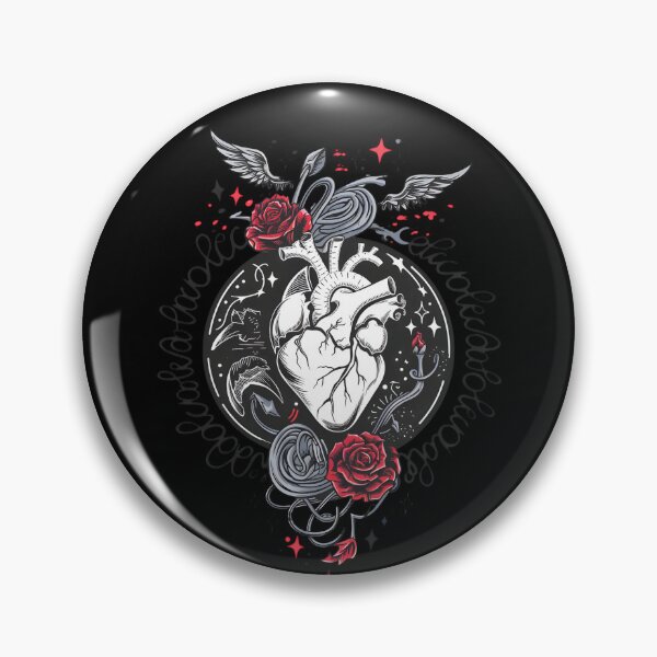 Item preview, Broken but Still Beating – Anatomical Heart & Roses Art designed and sold by MANA-Goods.