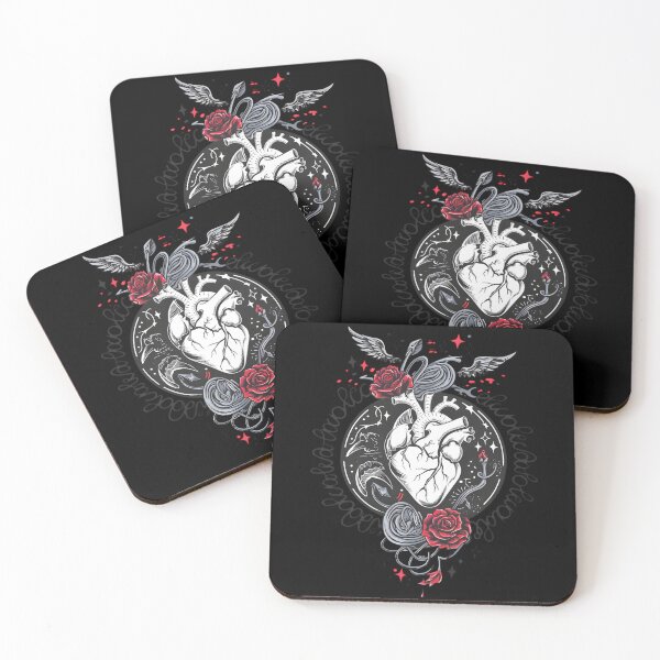 Item preview, Broken but Still Beating – Anatomical Heart & Roses Art designed and sold by MANA-Goods.