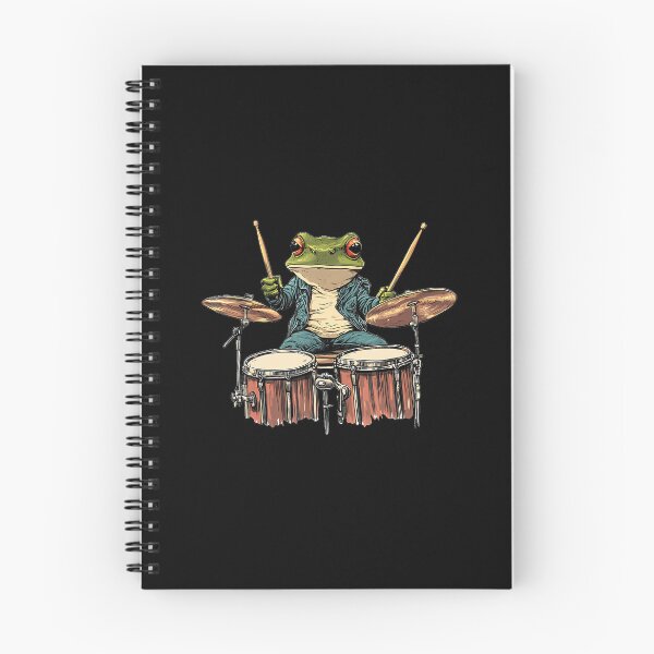 Item preview, Cute Frog Playing Drums Frogs Drummer Music designed and sold by LeanneSandra.