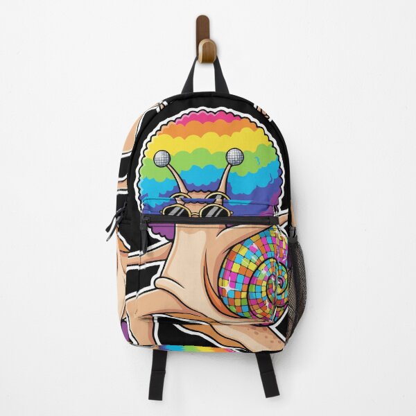 Item preview, Disco Snail - cute afro rainbow dancing - silver mirror rainbow ball disco snail designed and sold by Prtina.