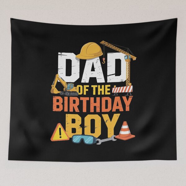 Item preview, Dad of the Birthday Construction Worker Boy Crew Bday designed and sold by Rrettgison.
