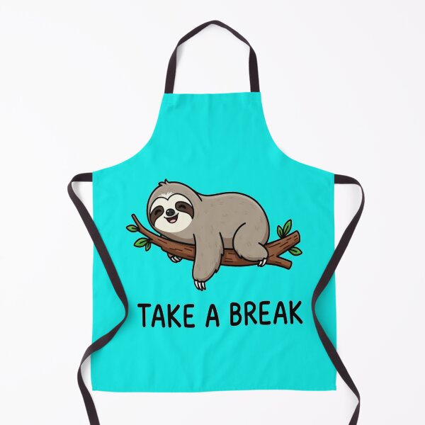Item preview, Take a Break – Cute Sloth Relaxation Motivational Illustration designed and sold by zohocreations.