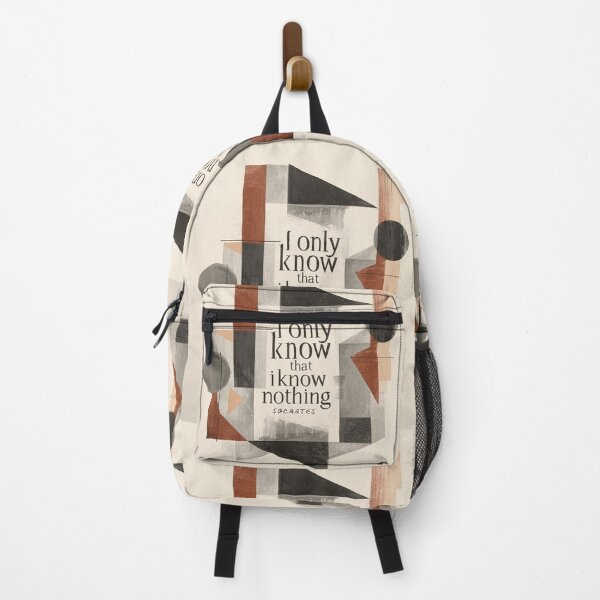 Item preview, 'I only know that I know nothing' philosophy quote by Socrates designed and sold by Filologica.