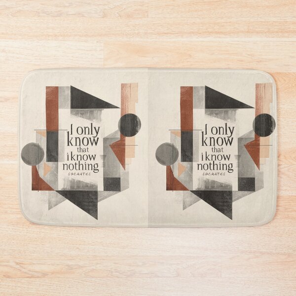 Item preview, 'I only know that I know nothing' philosophy quote by Socrates designed and sold by Filologica.