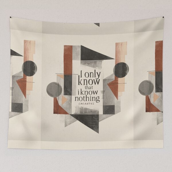 Item preview, 'I only know that I know nothing' philosophy quote by Socrates designed and sold by Filologica.