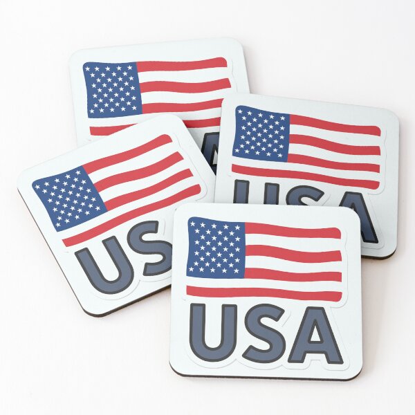 Item preview, USA Flag – Bold American Patriotic Typography Design designed and sold by zohocreations.
