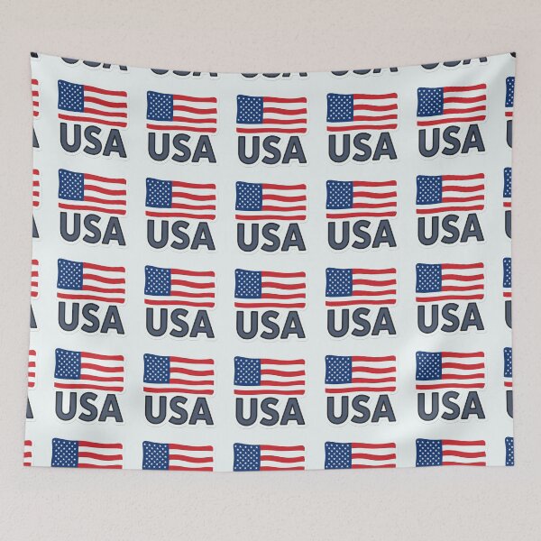 Item preview, USA Flag – Bold American Patriotic Typography Design designed and sold by zohocreations.