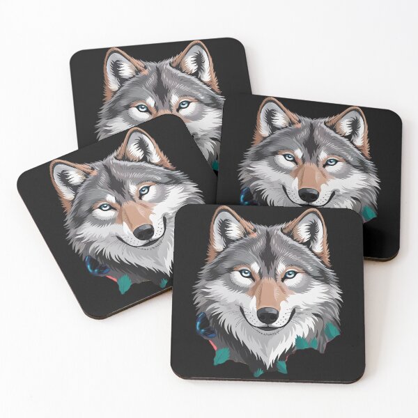 Item preview, Wolf Animal With Flowers  designed and sold by RoyTill0Art.