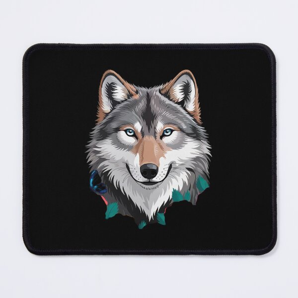 Item preview, Wolf Animal With Flowers designed and sold by RoyTill0Art.