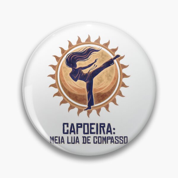 Item preview, Capoeira Meia Lua de Compasso – Brazilian Martial Arts Vintage Kick designed and sold by Hen-C-Art.