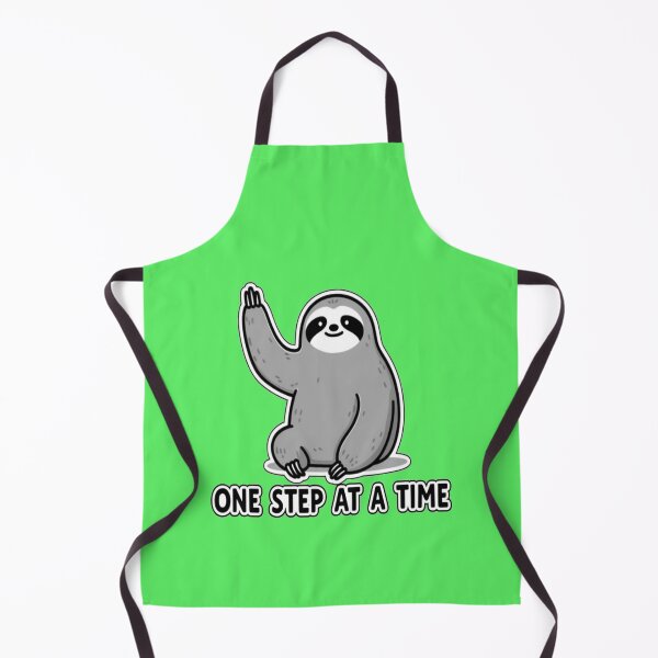 Item preview, One Step at a Time – Cute Sloth Motivation Illustration designed and sold by zohocreations.